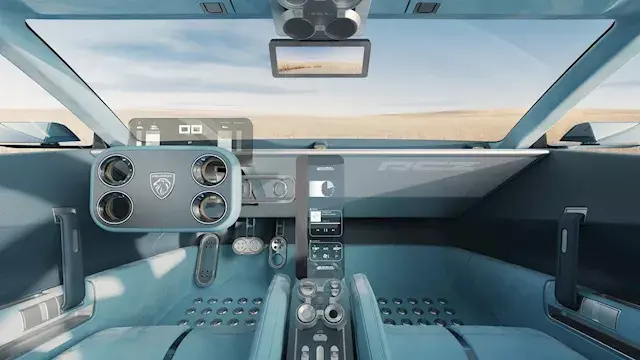 بيجو تكشف عن سيارتها RCZ Vision الاختبارية بـ"دركسيون" مربع.. صور