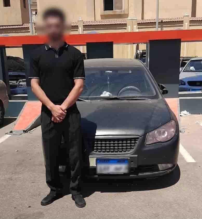 ضبط المتهم بطمس اللوحات المعدن...