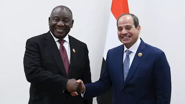 الرئيس السيسي يلتقي نظيره الجنوب إفريقي لبحث تعزيز الشراكة الاستراتيجية
