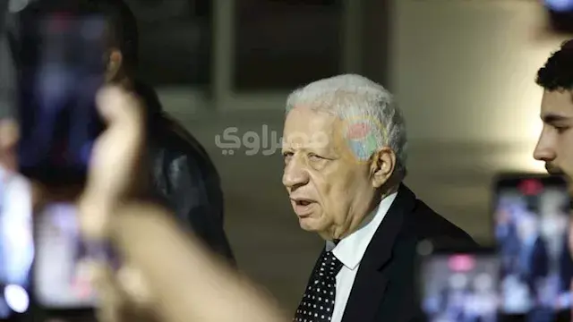 بالصور| مرتضى منصور وحسين فهمي يقدمان العزاء في هاني شاكر