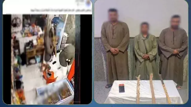 اقتحام محل وضرب مالكه.. الداخل...