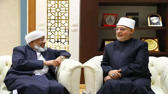 المفتي يستقبل رئيس جامعة سراج الهدى الهندية لبحث آفاق التعاون المشترك