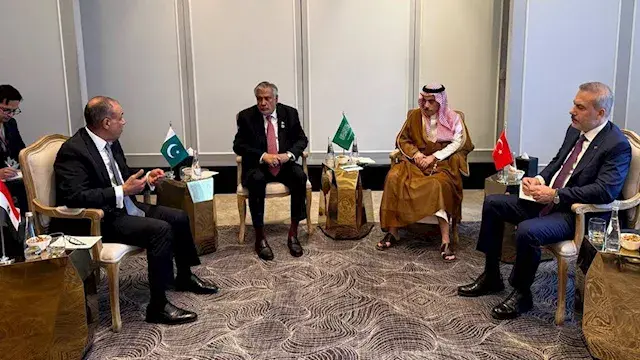 وزراء خارجية مصر وباكستان وترك...
