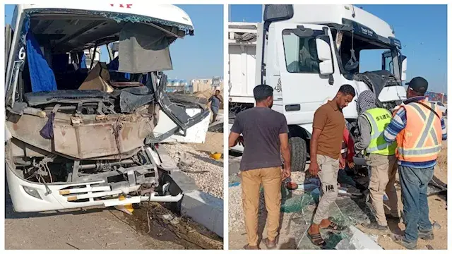 "وش الأتوبيس طار".. 20 مصابًا...
