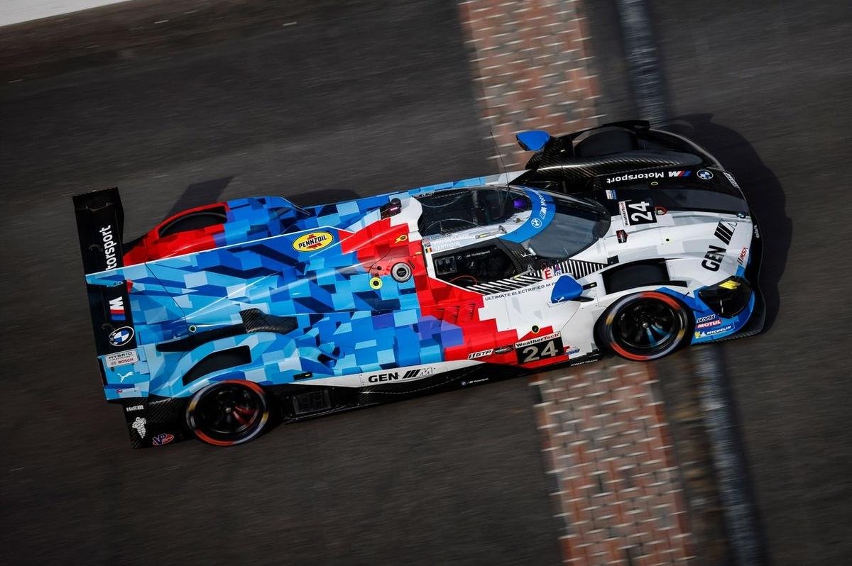 Sheldon van der Linde passes Earl Bamber late to win IMSA Indianapolis thriller