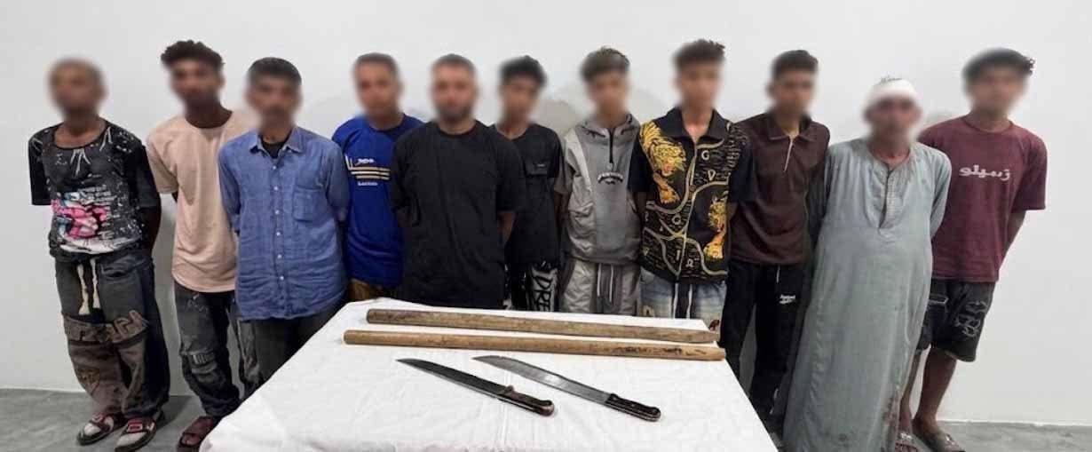 ‏ضبط طرفي مشاجرة بالعصي والحجا...