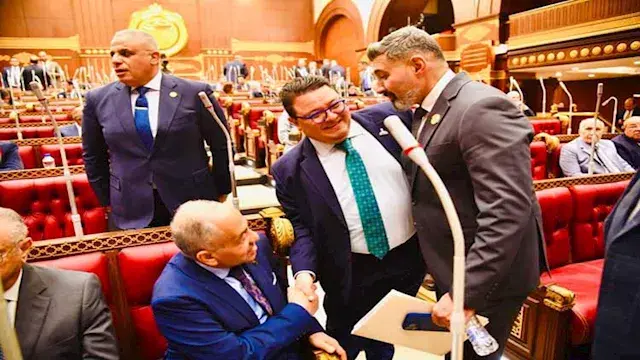 خالد جلال مع ياسر جلال في جلسات مجلس الشيوخ