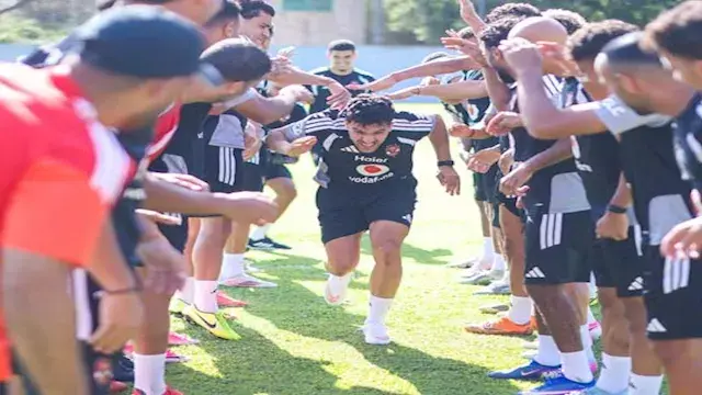 "خلال المران".. استقبال خاص من...