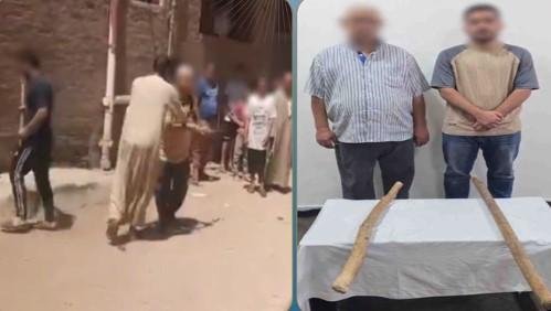 ضبط شخص ونجله لتعديهما على سيد...