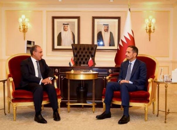 وزير الخارجية يبحث مع رئيس وزر...
