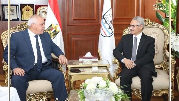 محافظ بني سويف ومدير الأمن يؤك...