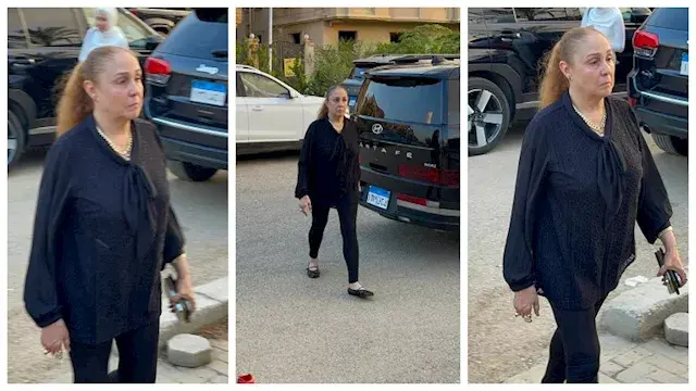 بالملابس السوداء.. شيرين أول ح...
