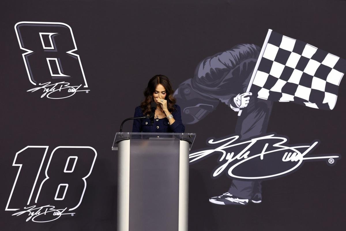 Samantha Busch complete speech from emotional Kyle Busch Celebration of Life