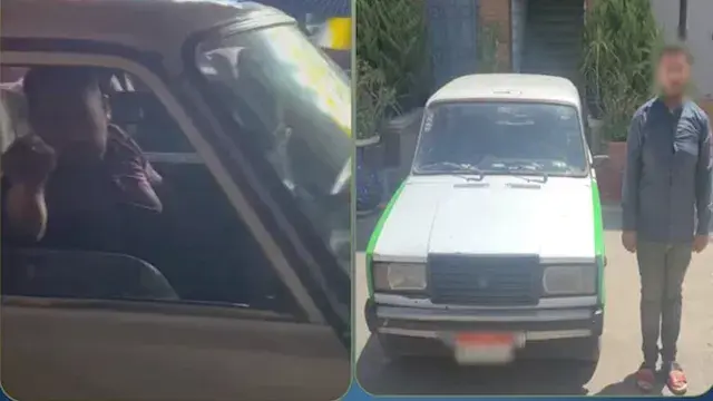 ضبط سائق أجرة بالبحيرة بعد اته...