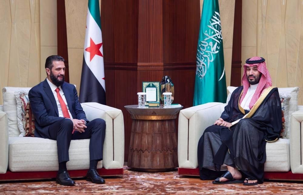 ولي العهد والرئيس السوري يستعرضان العلاقات الثنائية