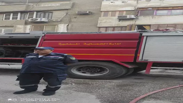 اندلاع حريق داخل مخزن أخشاب في...