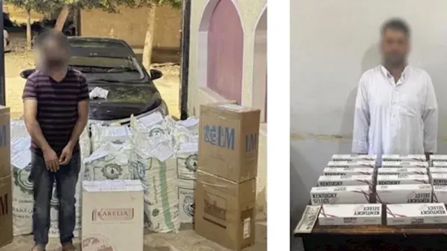 سقوط تاجري سجائر مهربة بمطروح...
