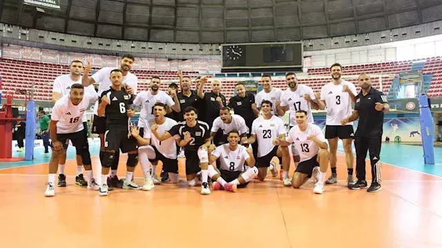 منتخب رجال الكرة الطائرة يتلقى...