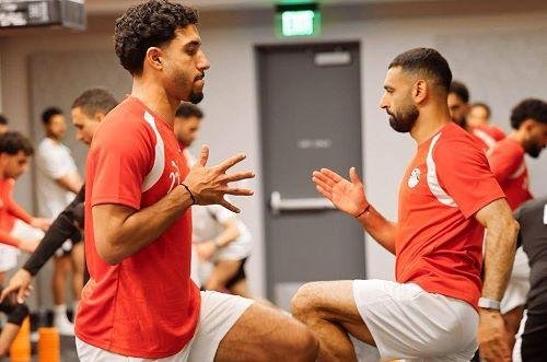 منتخب مصر يتدرب في فندق الإقام...