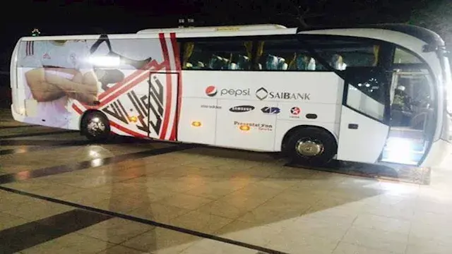 الزمالك يصل ستاد القاهرة استعد...