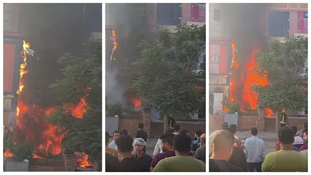 النار بدأت من محل كشري.. السيط...