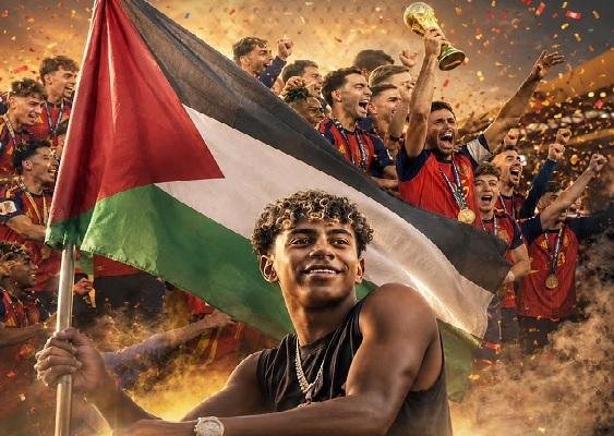 الاتحاد الفلسطيني يهنئ منتخب إ...