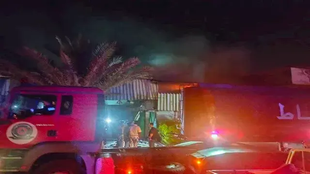 محافظ دمياط يتابع جهود إخماد ح...