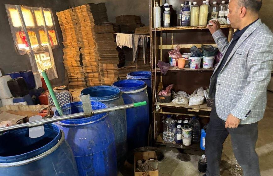 تموين الغربية يضبط مصنعا لمستح...