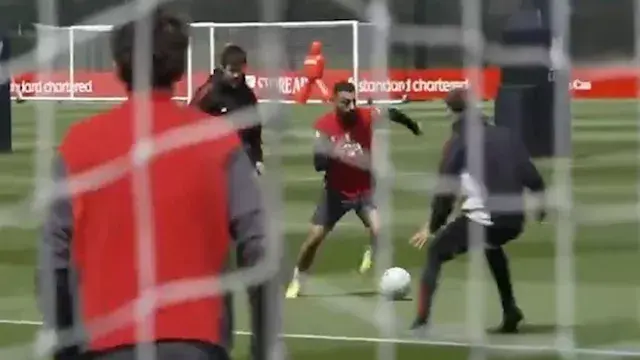 أول ظهور لـ محمد صلاح في مران ليفربول بعد العودة من الإصابة