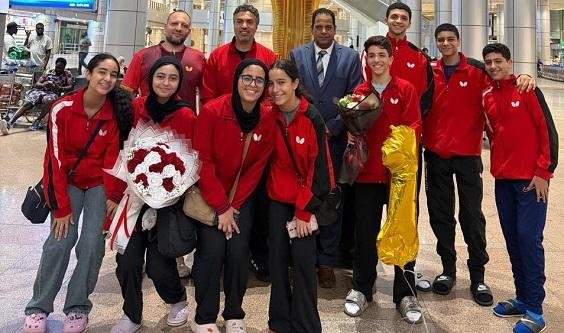 وزارة الرياضة تستقبل أبطال تنس...