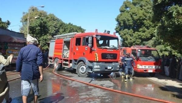 السيطرة على حريق محدود أعلى فن...