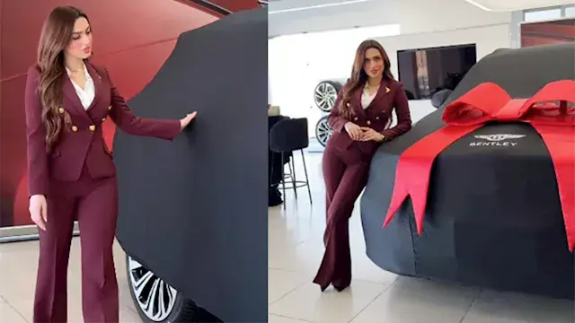 "بنتلي بملايين".. الإعلامية ياسمين عز تحتفل بسيارتها الجديدة