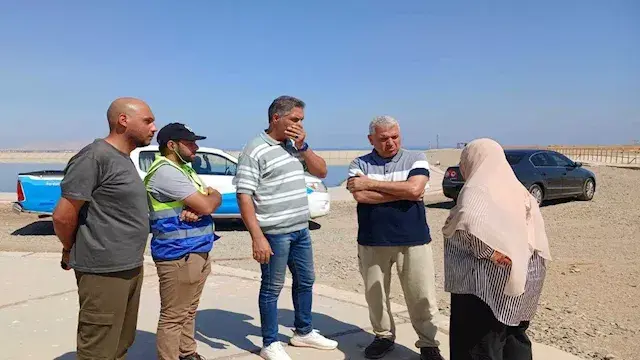 بالصور- انتهاء إصلاح كسر بخط ص...