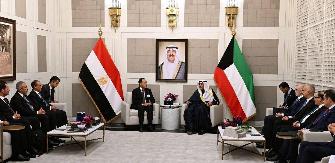 مدبولي وولي عهد الكويت يبحثان...