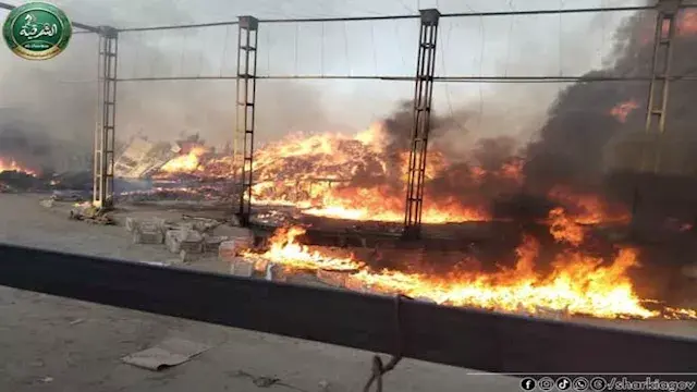 النيران التهمت كل شيء.. الصور...
