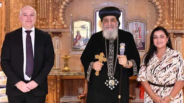 البابا تواضروس يستقبل سفير أست...