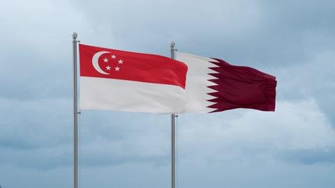 قطر وسنغافورة تشددان على الحوار والدبلوماسية لتسوية النزاع في الشرق الأوسط