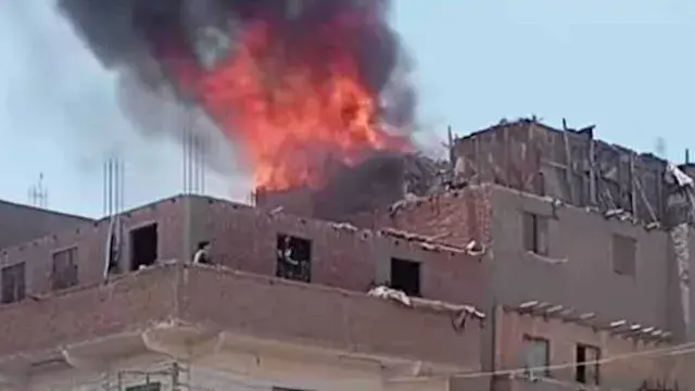 "النار مسكت في بيتين".. السيطرة على حريق بعدد من العشش في المنوفية