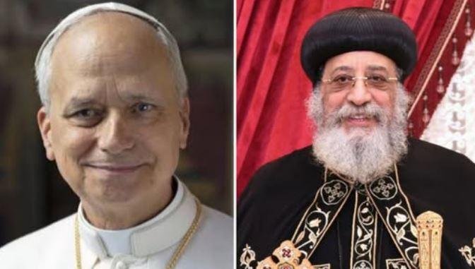 البابا تواضروس الثاني يتلقى اتصالا هاتفيا من بابا الڤاتيكان بمناسبة يوم الأخُوة بين الكنيستين
