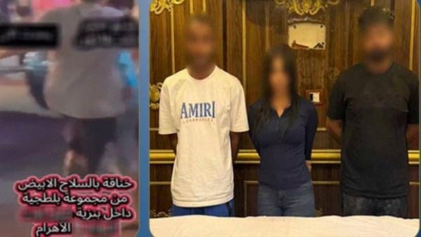 معاكسة طالبة تتسبب في مشاجرة داخل محطة وقود بالهرم