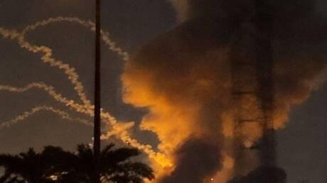 "الحشد الشعبي": 5 إصابات في الحريق جراء انفجار أعتدة تالفة داخل أحد المقار في بغداد
