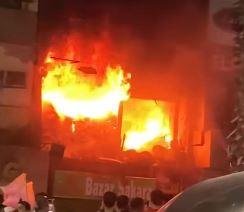 النيابة تحقق في حريق بازار سيا...