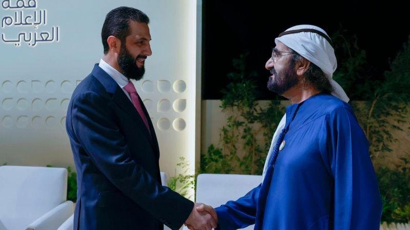 منشور للشيخ محمد بن راشد بعد لقاء أحمد الشرع.. ماذا قال؟