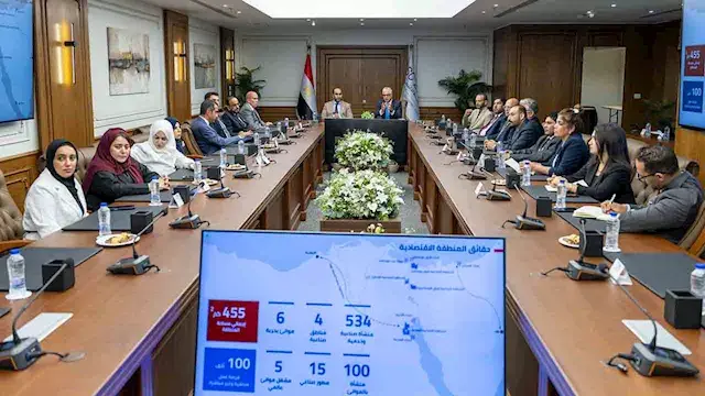 رئيس اقتصادية قناة السويس يبحث...