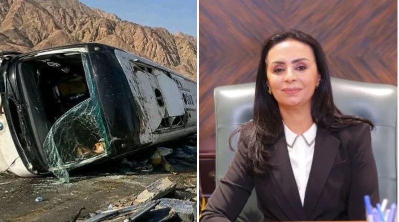 وزيرة التضامن تتابع حادث انقلا...