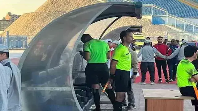 إيقاف طاقم تحكيم مباراة طنطا و...
