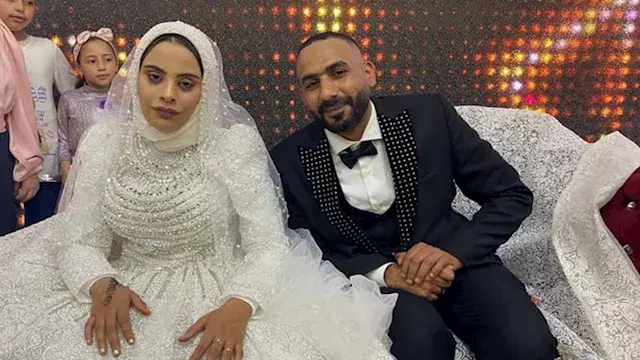 فرح وزفة.. "وحيد وإسراء" من الرعاية الاجتماعية إلى عش الزوجية في كفر الشيخ- صور