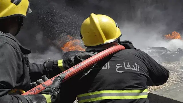 اندلاع حريق بمصنع مراتب في الم...