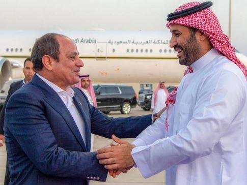 الرئيس السيسي ومحمد بن سلمان ي...