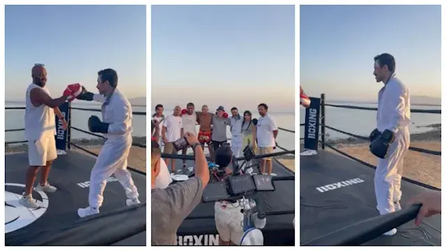 بالصور| أحمد داود يتدرب على ال...